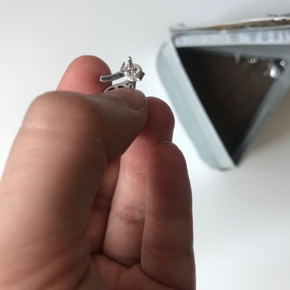 RARE 925 Hershey Kiss studs from the Hershey store in nyc - Picture 8 of 9
